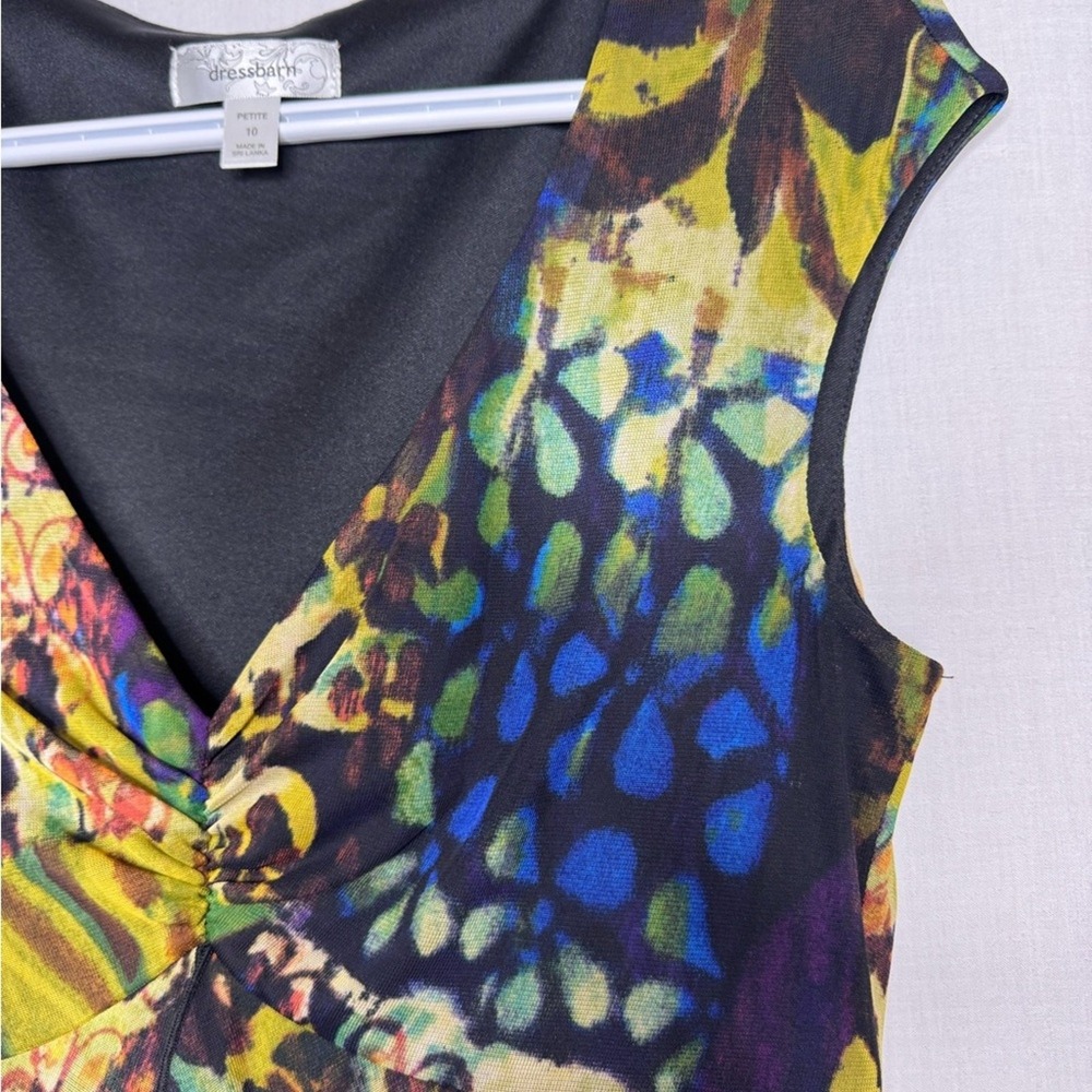 Dressbarn Women Y2K Babydoll Forest Fairy Midi Dress Sz 10P Mystical Whimsical - Picture 9 of 13